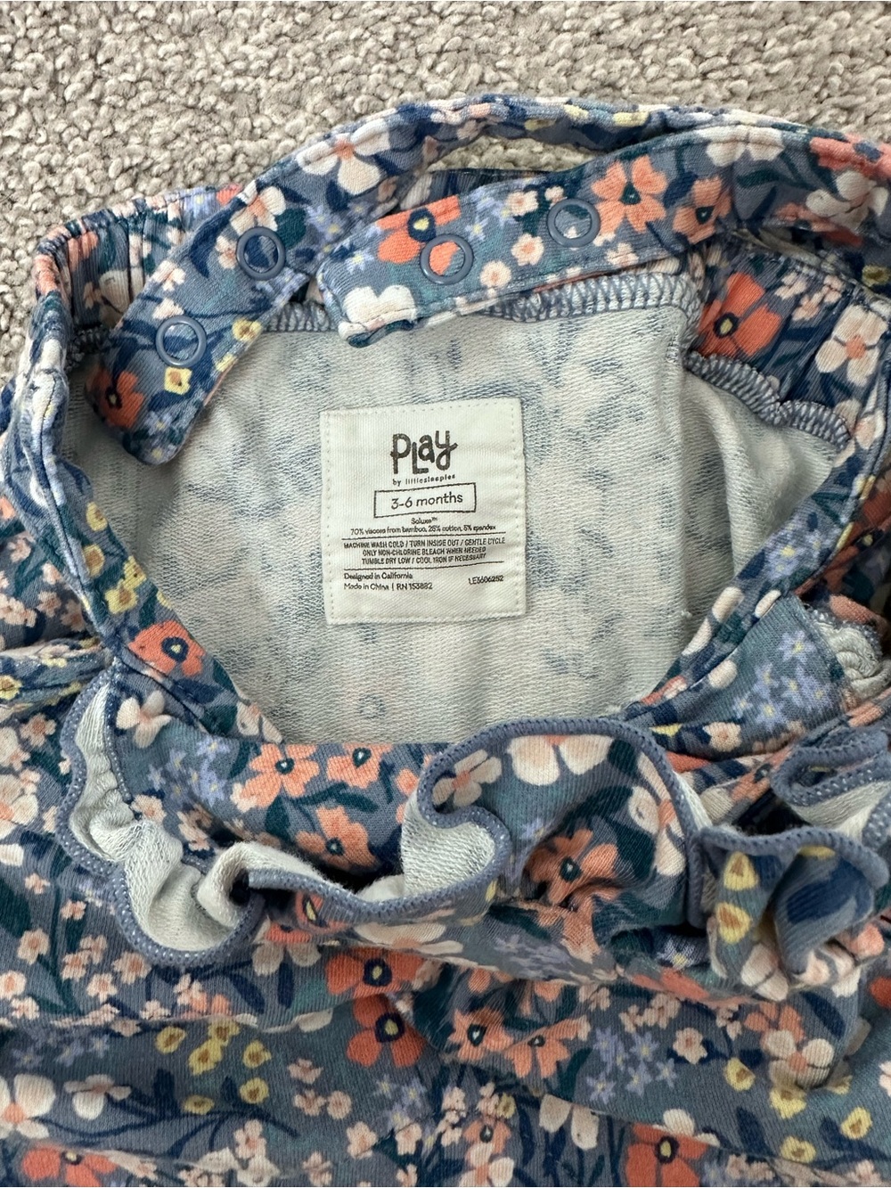 Little Sleepies Ruffle Romper - Picture 4 of 4